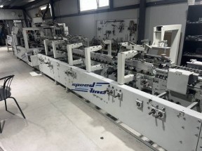 Folding-gluing machine